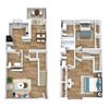Two bedroom floor plan 1188 square foot